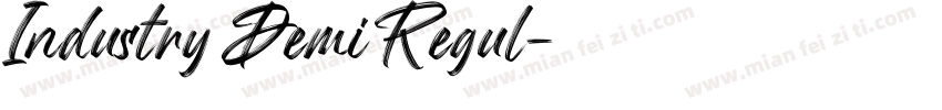 Industry Demi Regul字体转换